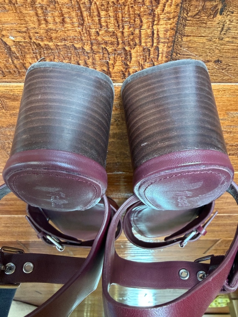 Madewell The Neeka Ankle-Strap Heeled Sandal, Size 9, Color: Dark Cabernet - Picture 5 of 5